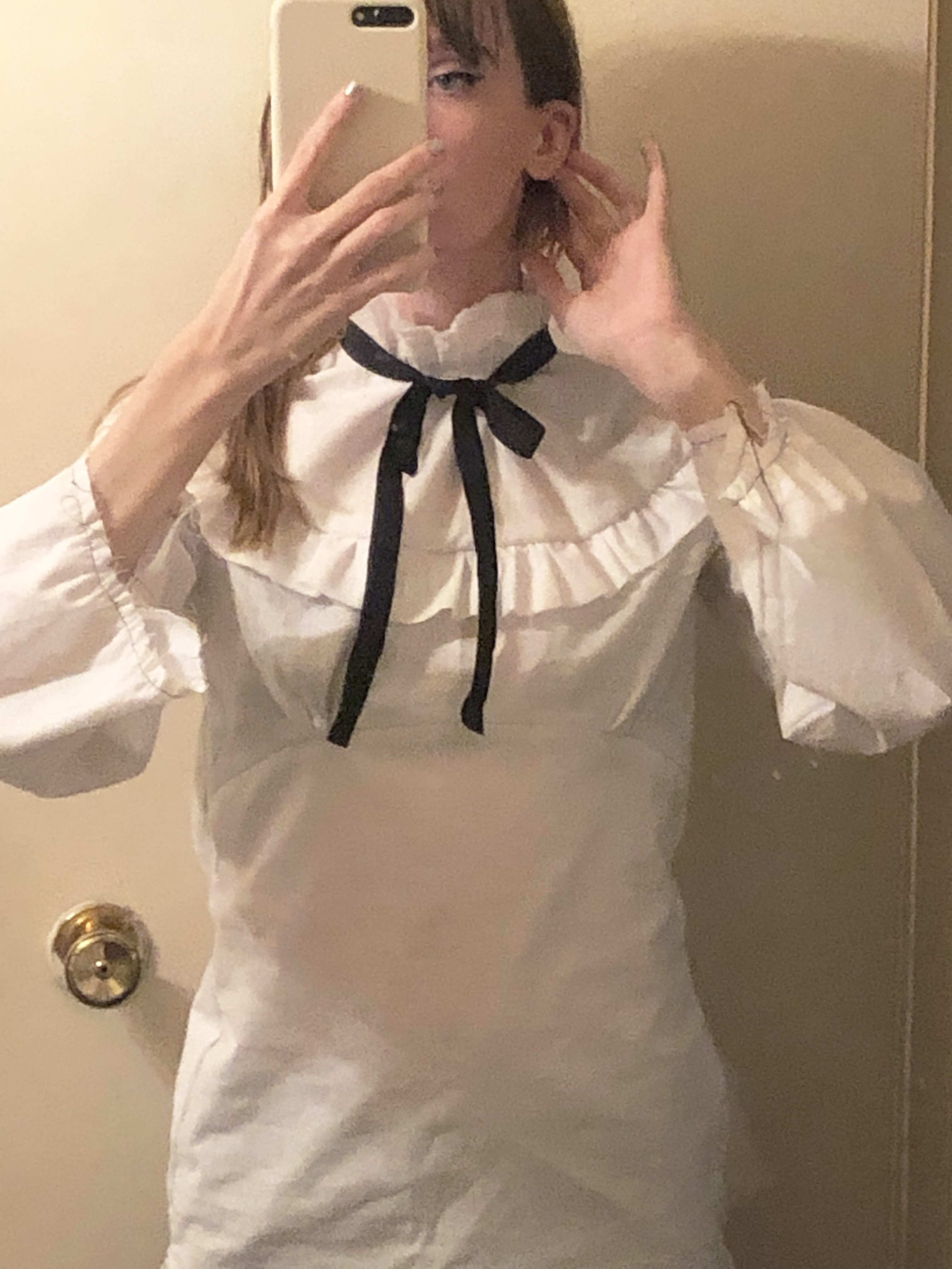 A Mockup of the silk blouse